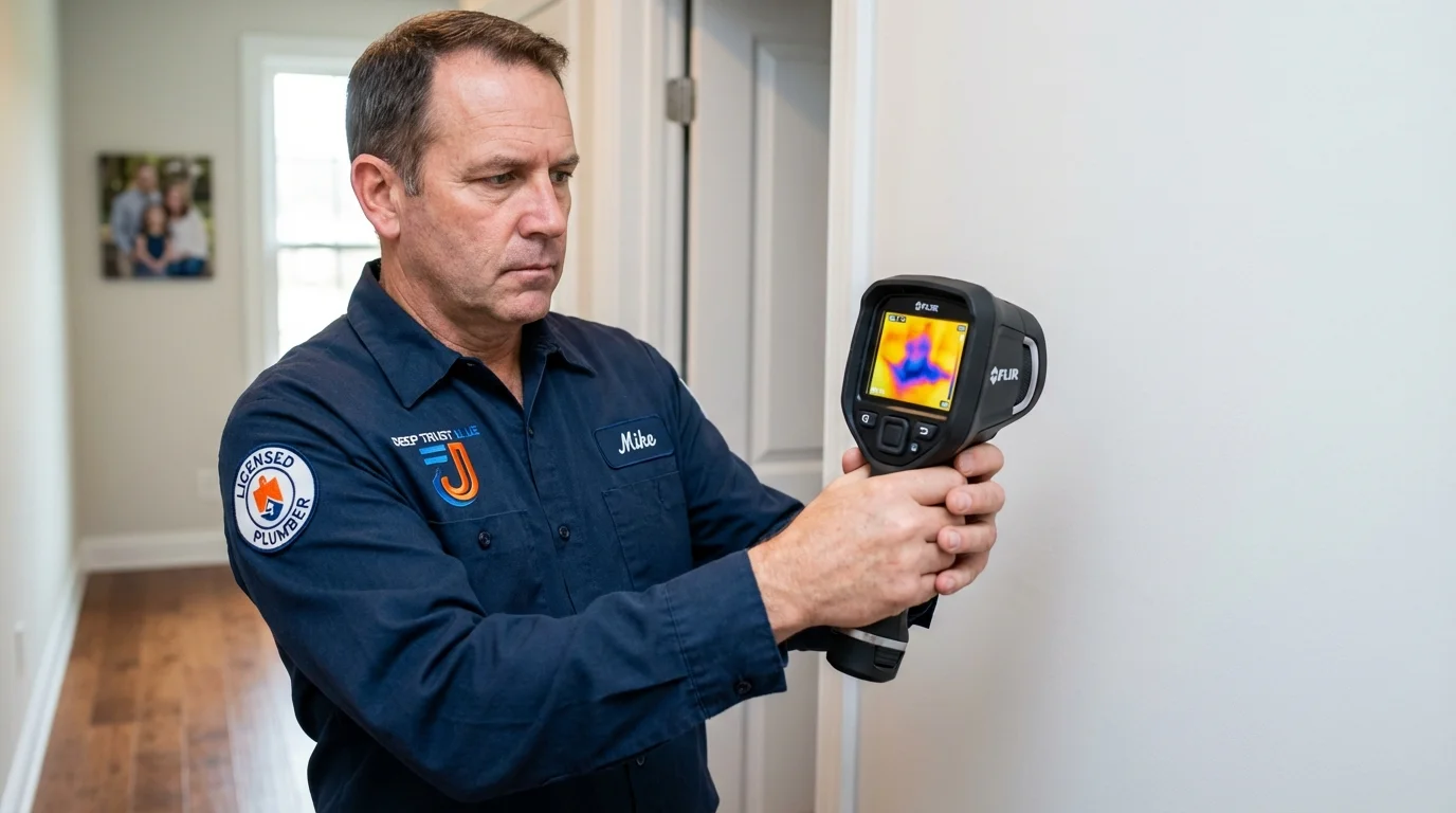 Thermal imaging leak detection by Johns Plumbing LLC in Spencer